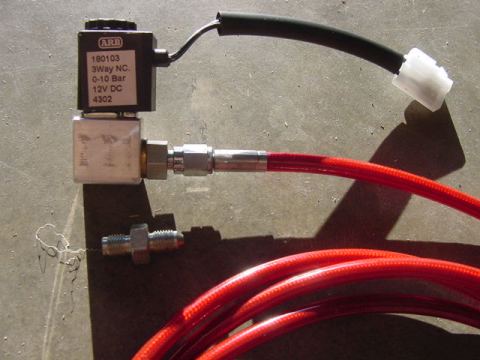 the BSP fitting with bonded washer connected to ARB solenoid