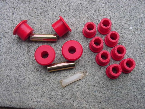 Included shackle and spring eye bushing kit