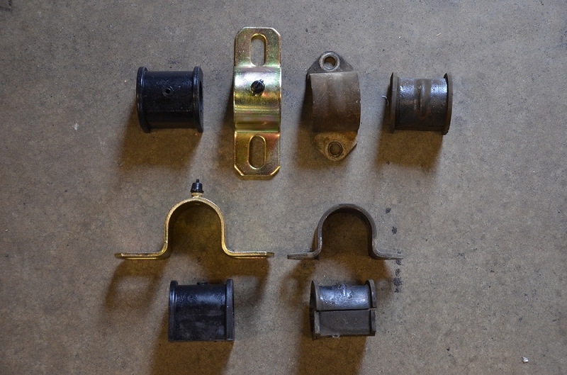 new bushings & brackets compared to factory