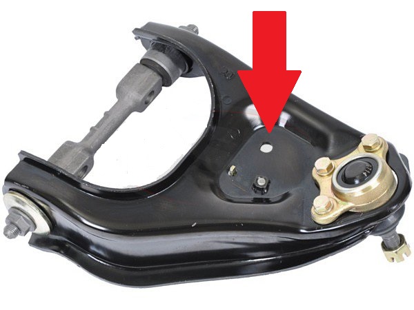 part location: replaces factory bump stop on under side of upper control arm